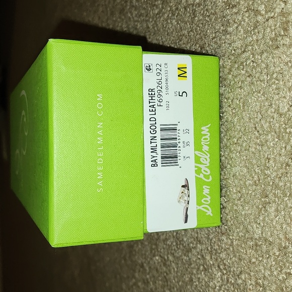 Sam Edelman Molten Gold Leather Sandals - Picture 7 of 7